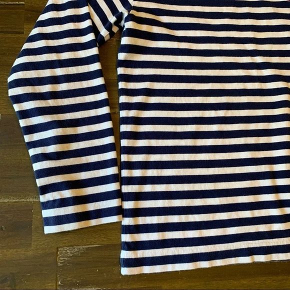 Comme Des Garcos Play  Twin Hart Stripped Long Sleeve Shirt - Picture 3 of 16